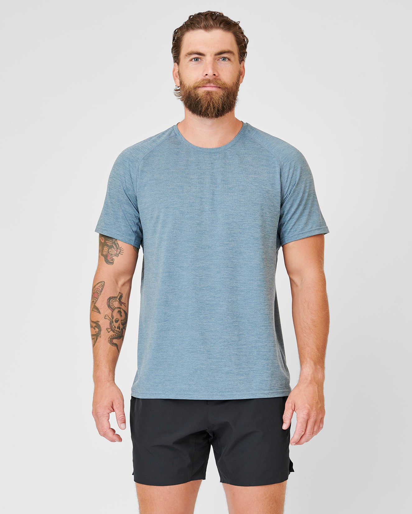 TRACEFIBER™ // PERFORMANCE TECH TEE- MOUNTAIN MIST